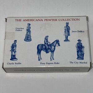 The Americana Pewter Collection Set Of 5 Vintage AH19
